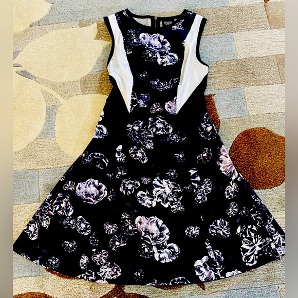 Prabal Gurung For Target Women's Black And White Floral Fit & Flare - Picture 7 of 7